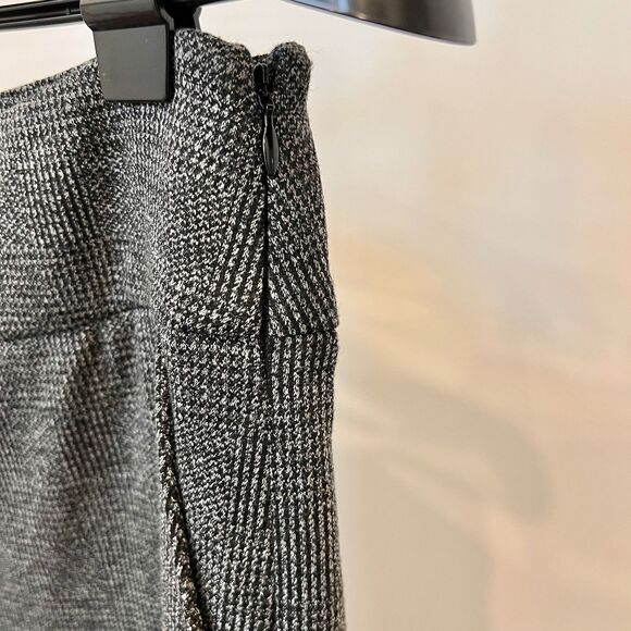 CABI Women’s 3740 Bond Trouser Pant Sz 8L Glen Plaid Grey NWT Side Zip Wide Leg - Picture 8 of 14